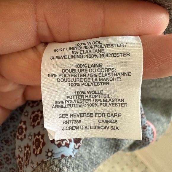 J. Crew Gray Blazer with Notched Lapels and Tailored Fit - Picture 6 of 9